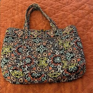 Vera Bradley Floral Patterned Large Tote Bag